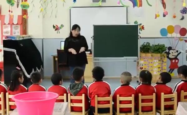 幼儿园公开课优质课中班科学《纸花开放》课堂实录
