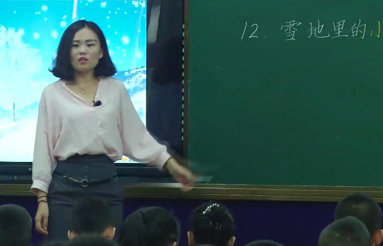 《雪地里的小画家》（含课件教案） 名师优质公开课 教学实录 小学语文 部编版 人教版语文 一年级上册 1年级上册（执教：纪媛）